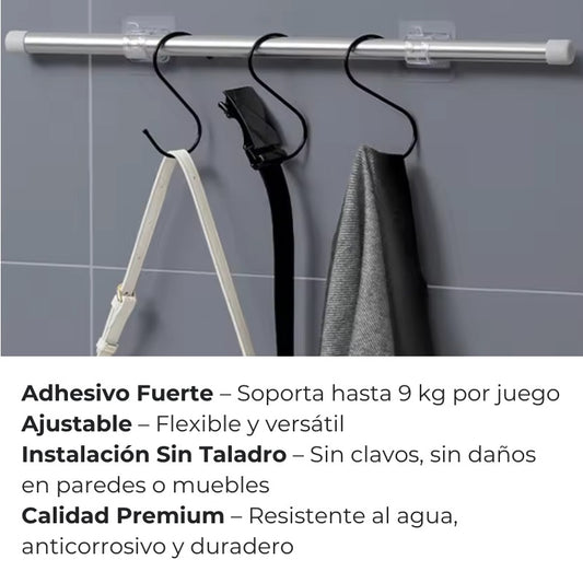 2x1 Colgadores Adhesivos - 10 + 10 Gratis